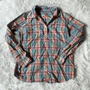LL Bean pastel cotton button down